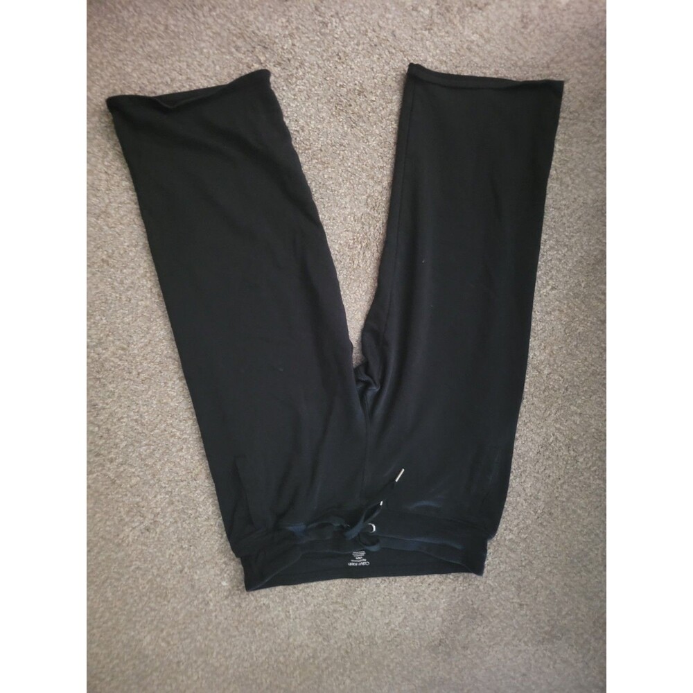Black Capri Sporty Calvin Klein Performance Pants With Tie Waist Sz L